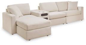Modmax Oyster 4-Piece Sectional with Ottoman by Ashley at Eve Furniture