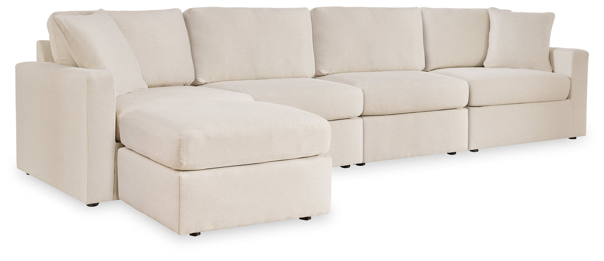 Modmax Oyster 4-Piece Sectional with Ottoman by Ashley at Eve Furniture