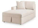 Modmax Oyster 5-Piece Double Storage Chaise Sectional with Audio Consoles by Ashley at Eve Furniture