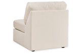 Modmax Oyster 6-Piece Sectional and Swivel Glider Recliner by Ashley at Eve Furniture