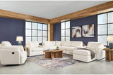 Modmax Oyster 6-Piece Sectional and Swivel Glider Recliner by Ashley at Eve Furniture