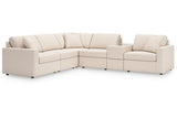 Modmax Oyster 6-Piece Sectional by Ashley at Eve Furniture