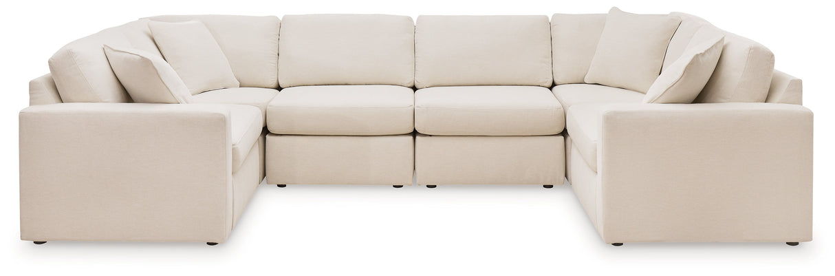 Modmax Oyster 6-Piece Symmetrical Sectional with Ottoman by Ashley at Eve Furniture