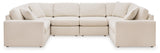 Modmax Oyster 6-Piece Symmetrical Sectional with Ottoman by Ashley at Eve Furniture