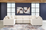 Modmax Oyster 6-Piece Symmetrical Sectional with Ottoman by Ashley at Eve Furniture