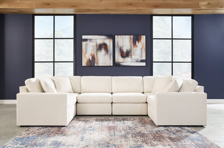 Modmax Oyster 6-Piece Symmetrical Sectional with Ottoman by Ashley at Eve Furniture