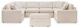 Modmax Oyster 6-Piece Symmetrical Sectional with Ottoman by Ashley at Eve Furniture
