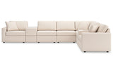 Modmax Oyster 8-Piece Sectional by Ashley at Eve Furniture