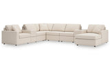 Modmax Oyster 8-Piece Sectional with Chaise by Ashley at Eve Furniture