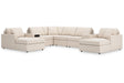 Modmax Oyster 8-Piece Sectional with Chaise by Ashley at Eve Furniture