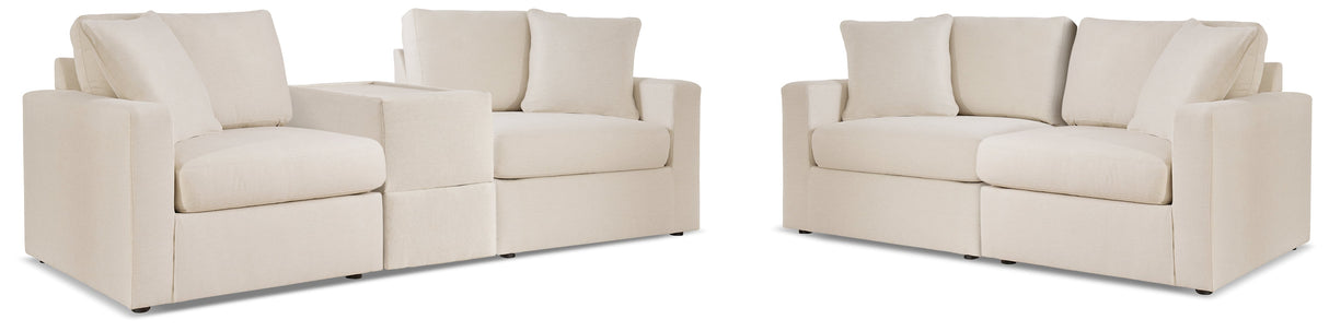 Modmax Oyster Sofa and Loveseat by Ashley at Eve Furniture