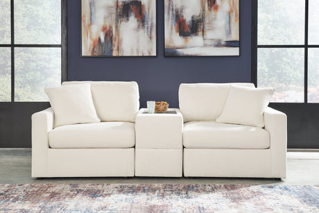 Modmax Oyster Sofa, Loveseat and Recliner by Ashley at Eve Furniture