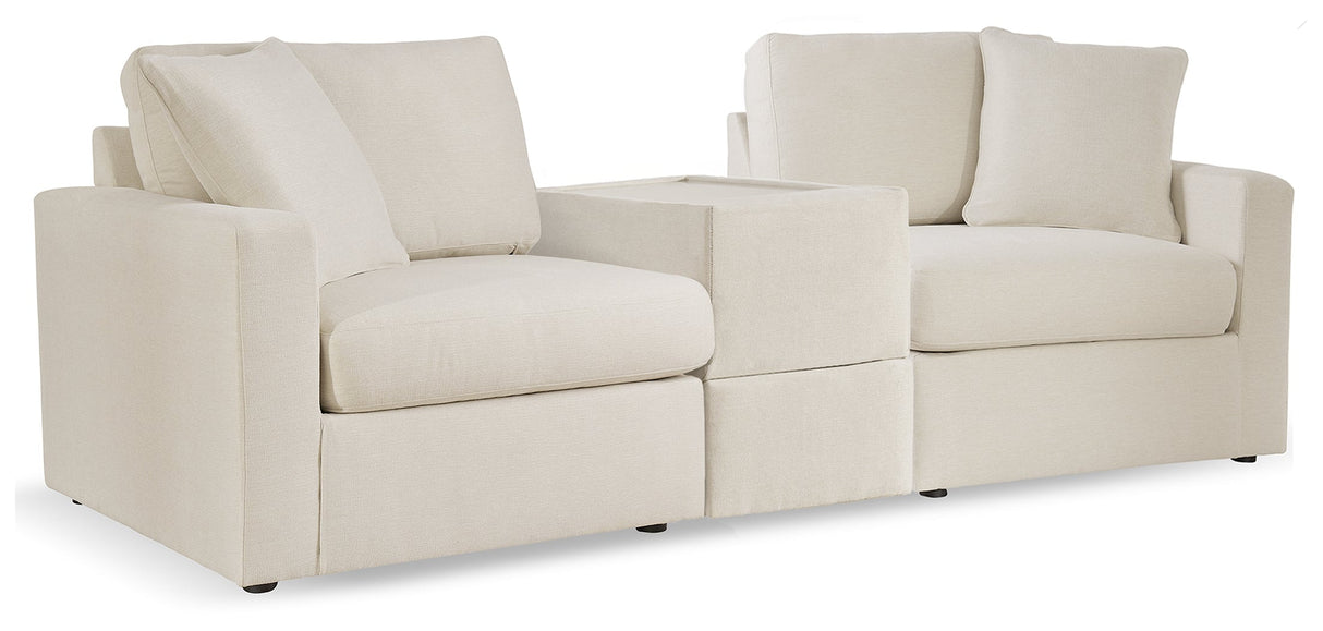 Modmax Oyster Sofa, Loveseat and Recliner by Ashley at Eve Furniture