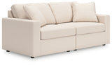 Modmax Oyster Sofa, Loveseat and Recliner by Ashley at Eve Furniture