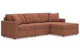 Modmax Spice 3-Piece Sectional with Chaise by Ashley at Eve Furniture