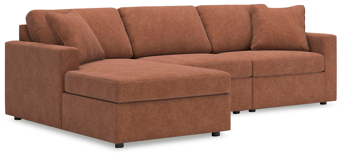 Modmax Spice 3-Piece Sectional with LAF Storage Chaise by Ashley at Eve Furniture