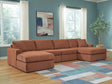 Modmax Spice 4-Piece Double Storage Chaise Sectional by Ashley at Eve Furniture