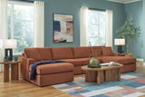 Modmax Spice 4-Piece Sectional with Chaise by Ashley at Eve Furniture