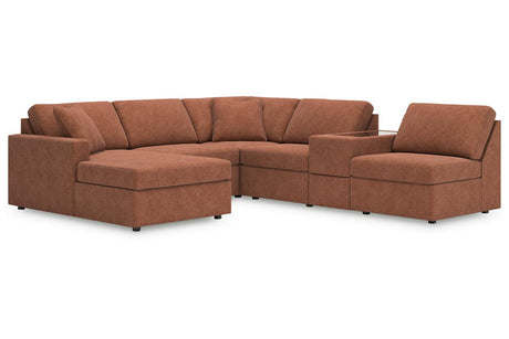 Modmax Spice 6-Piece Sectional with Chaise by Ashley at Eve Furniture