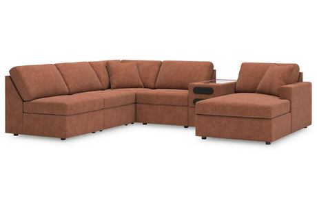 Modmax Spice 6-Piece Sectional with Chaise by Ashley at Eve Furniture