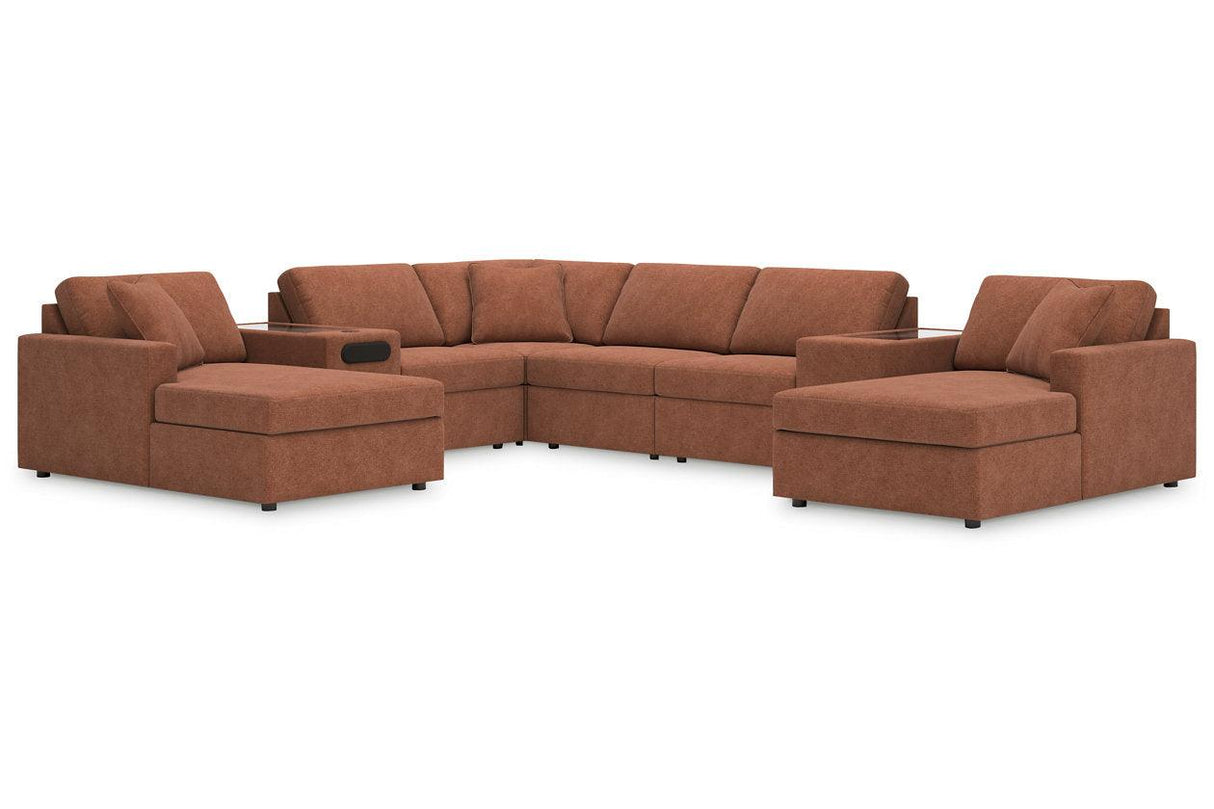Modmax Spice 8-Piece Sectional with Chaise by Ashley at Eve Furniture