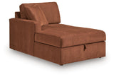 Modmax Spice 8-Piece Sectional with LAF Storage Chaise and Audio Consoles by Ashley at Eve Furniture