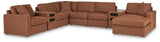 Modmax Spice 8-Piece Sectional with RAF Storage Chaise and Audio Consoles by Ashley at Eve Furniture