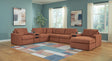 Modmax Spice 8-Piece Sectional with RAF Storage Chaise and Audio Consoles by Ashley at Eve Furniture
