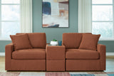 Modmax Spice Sofa and Loveseat with with Storage Console by Ashley at Eve Furniture