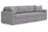 Modmax Granite 3-Piece Performance Fabric Sectional by Ashley at Eve Furniture