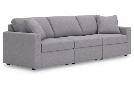 Modmax Granite 3-Piece Performance Fabric Sectional by Ashley at Eve Furniture