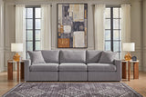 Modmax Granite 3-Piece Performance Fabric Sectional by Ashley at Eve Furniture