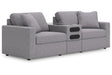 Modmax Granite 3-Piece Performance Fabric Sectional by Ashley at Eve Furniture