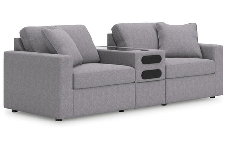 Modmax Granite 3-Piece Performance Fabric Sectional by Ashley at Eve Furniture