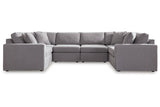 Modmax Granite 6-Piece Performance Fabric Sectional by Ashley at Eve Furniture
