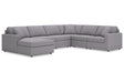 Modmax Granite 6-Piece Performance Fabric Sectional by Ashley at Eve Furniture