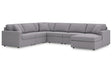 Modmax Granite 6-Piece Performance Fabric Sectional by Ashley at Eve Furniture