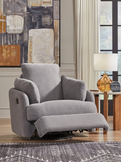 Modmax Granite Swivel Glider Chair by Ashley at Eve Furniture