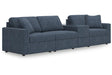 Modmax Ink 4-Piece Performance Fabric Sectional by Ashley at Eve Furniture
