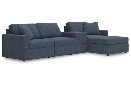 Modmax Ink 4-Piece Sectional with RAF Chaise by Ashley at Eve Furniture