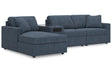 Modmax Ink 4-Piece Sectional with LAF Chaise by Ashley at Eve Furniture