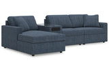 Modmax Ink 4-Piece Sectional with LAF Chaise by Ashley at Eve Furniture