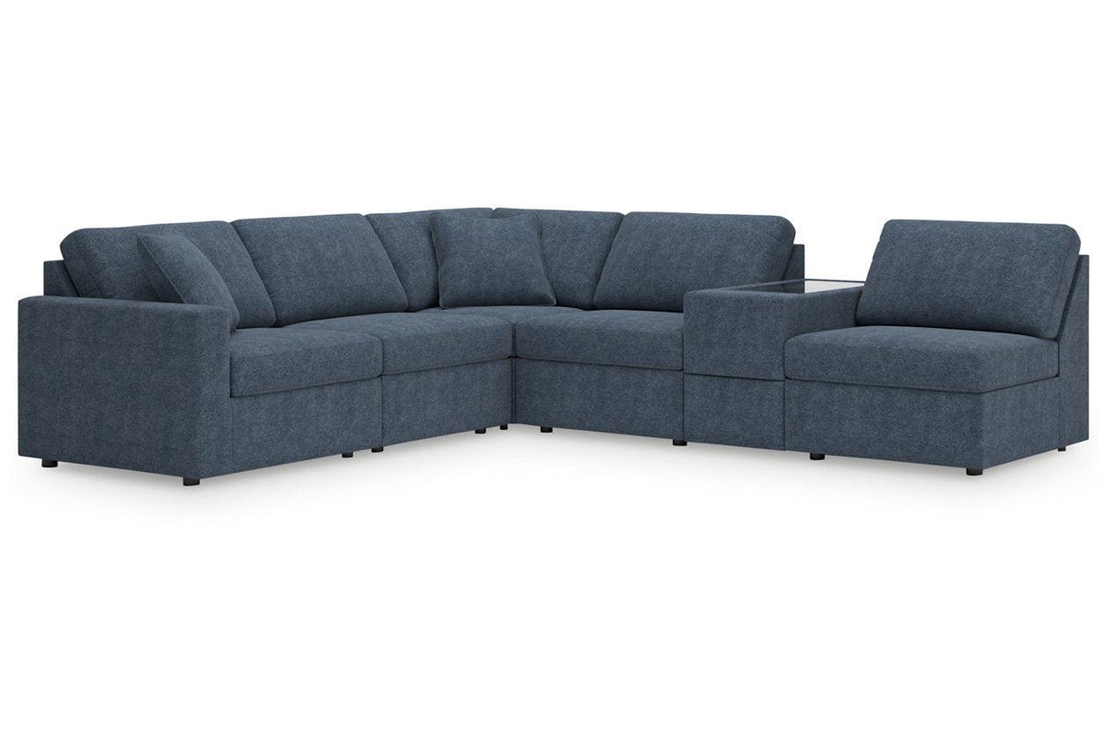Modmax Ink 6-Piece Performance Fabric Modular Sectional by Ashley at Eve Furniture