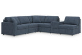Modmax Ink 6-Piece Performance Fabric Modular Sectional by Ashley at Eve Furniture