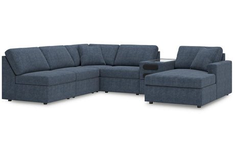 Modmax Ink 6-Piece Sectional with RAF Chaise by Ashley at Eve Furniture