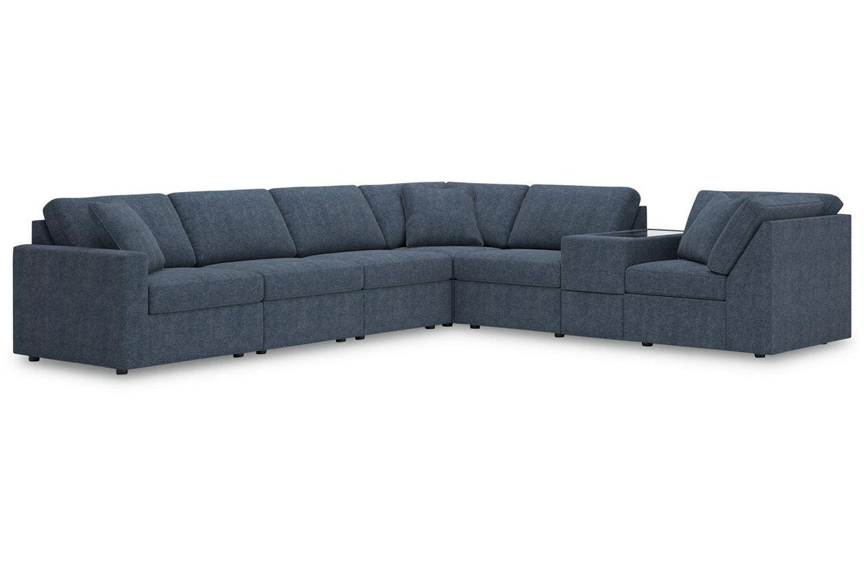 Modmax Ink 7-Piece Performance Fabric Sectional by Ashley at Eve Furniture