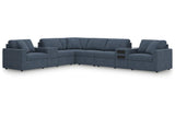 Modmax Ink 8-Piece Performance Fabric Sectional by Ashley at Eve Furniture