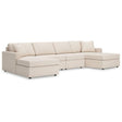 Modmax Oyster 4-Piece Sectional with Chaise by Ashley at Eve Furniture