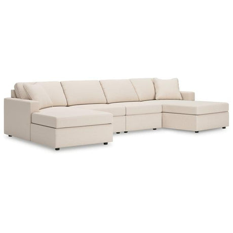 Modmax Oyster 4-Piece Sectional with Chaise by Ashley at Eve Furniture