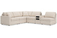 Modmax Oyster 6-Piece Sectional by Ashley at Eve Furniture